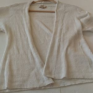 Loft Outlet PL white short sleeved sweater